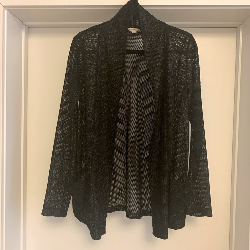 Calvin Klein Sheer Knit Cardigan